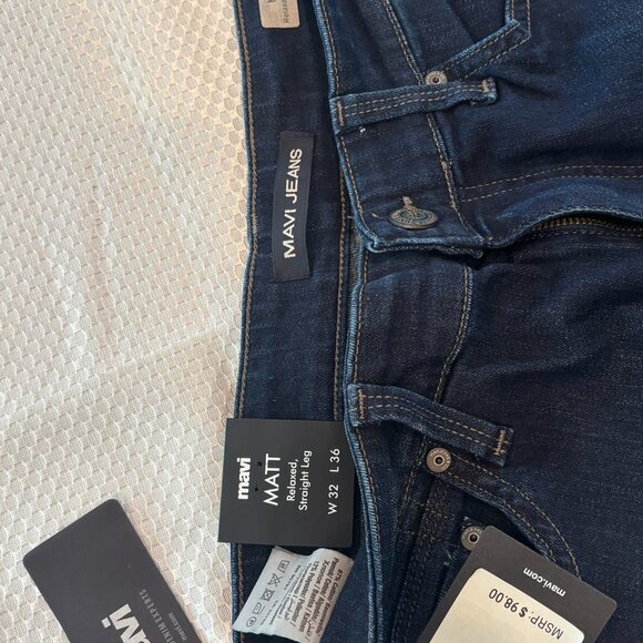 Mavi - Matt Relaxed Straight Leg - 32W 35L - Deep Clean Comfort - (Inv 133) - Picture 5 of 7